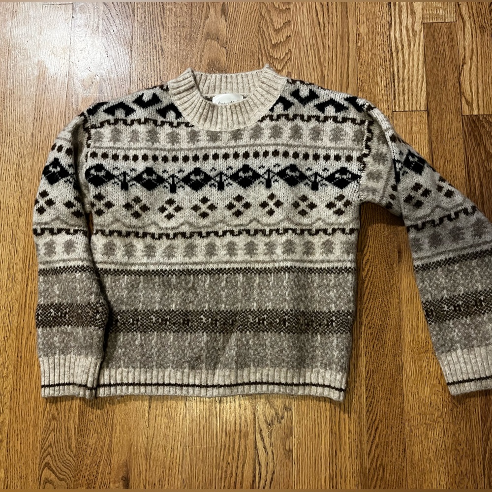 Women’s Wool Blend Nordic Sweater